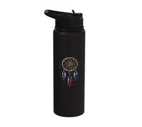 Indian Tribe Dreamcatcher Artwork Native American Pride Stainless Steel Insulated Water Bottle