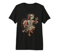 Indian Tribe Native American Feather Headdress Indian Chief Premium T-Shirt