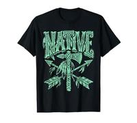 Indian Tribe Native American Feather Headdress Indian Chief Value Graphic T-Shirt