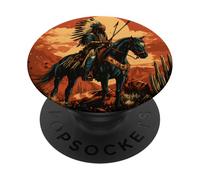 Indian Tribe Native American Horse Ride Warrior Indian Chief PopSockets Adhesive PopGrip