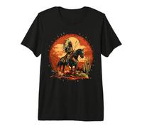 Indian Tribe Native American Horse Ride Warrior Indian Chief Premium T-Shirt