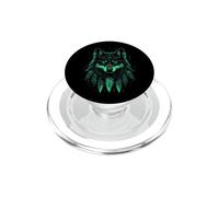Indian Tribe Wolf Native American Pride Indian Chief PopSockets PopGrip for MagSafe