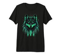 Indian Tribe Wolf Native American Pride Indian Chief Premium T-Shirt