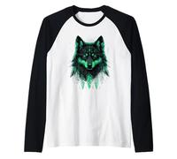 Indian Tribe Wolf Native American Pride Indian Chief Raglan Baseball Tee