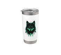 Indian Tribe Wolf Native American Pride Indian Chief Stainless Steel Insulated Tumbler