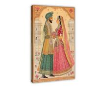 Indian Wedding Ceremony Miniature Print Canvas Poster Bedroom Decor Landscape Office Room Decor Gift 16" L X 24" W