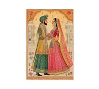 Indian Wedding Ceremony Miniature Print Canvas Poster Wall Art Decor Print Picture Paintings for Living Room Bedroom Decoration 20" L X 30" W