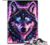 Indian Wolf 2000 Piece Jigsaw Puzzles for Adults Gifts, Educational Games DIY Toys with Matching Poster And Trivia Sheet for Age 14+ (70x100cm)