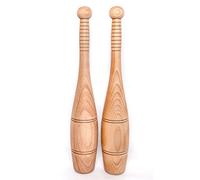 Indian Wooden Clubs 1.1 kg (2 Lb 6 oz) each - Military Medium size, Training/Swinging, Clubbells,