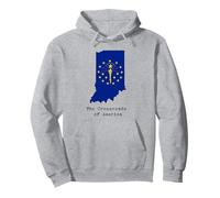 Indiana Crossroads US Home State Souvenir Hometown Pullover Hoodie