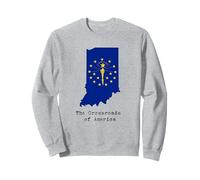 Indiana Crossroads US Home State Souvenir Hometown Sweatshirt
