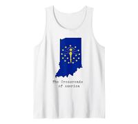 Indiana Crossroads US Home State Souvenir Hometown Tank Top