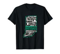 Indiana Cute map Indianapolis Fort Wayne Evansville Carmel Value Graphic T-Shirt