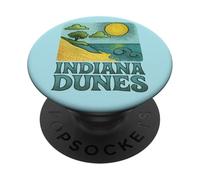 Indiana Dunes National Park Illustration PopSockets Adhesive PopGrip