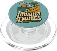 Indiana Dunes National Park Illustration PopSockets PopGrip for MagSafe