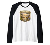 Indiana Dunes National Park Novelty Graphic Design Souvenirs Raglan Baseball Tee