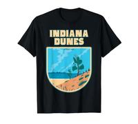 Indiana Dunes National Park Value Graphic T-Shirt, Men, Black, S
