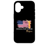 Indiana Fort Wayne Mission Angel Moroni USA Flag Faith Desig Case for iPhone 16