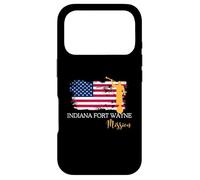 Indiana Fort Wayne Mission Angel Moroni USA Flag Faith Desig Case for iPhone 17 Pro