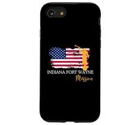 Indiana Fort Wayne Mission Angel Moroni USA Flag Faith Desig Case for iPhone SE (2020) / 7/8