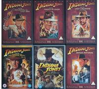 INDIANA JONES 1-5 COMPLETE COLLECTION 1. AND THE RAIDERS OF THE LOST ARK / 2. TEMPLE OF DOOM / 3. LAST CRUSADE / 4. CRYSTAL SKULL / 5. DIAL OF DESTINY / 6. BONUS MATERIAL = ULTIMATE 6x DVD SET