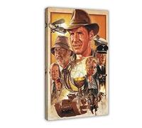 Indiana Jones And The Last Crusade 1989 American Action Adventure Film Cover Wall Deco Poster Canvas Poster Wall Art Decor Print Picture Paintings for Living Room Bedroom Decoration Frame-style 20x30i