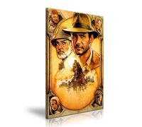 Indiana Jones and the Last Crusade Movie Canvas Wall Art Picture Print Best Gift For Harrison Ford Film Fans Modern Family Home Gym Office Hotel Decoration (M: 41cm X 61cm)