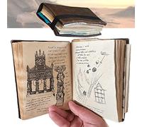 Indiana Jones Grail Diary, Classic Movie Props Replica, Indiana Jones Vintage Diary Prop, Indiana Jones and The last Crusade, Suitable for Movie Fans and Fans to Collect Souvenirs