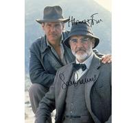 Indiana Jones - Harrison Ford & Sean Connery Autographed Signed A4 Photo Print