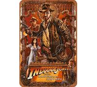 Indiana Jones Wall Metal Poster Retro Plaque Warning Tin Sign Vintage Iron Painting Decoration Funny Hanging Crafts for Cafe Restaurant Game Room Office