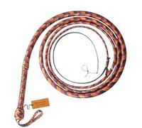 Indiana Jones Whip Kangaroo Leather Bull Whip 16 Plait 4 to 24 Feet / 1.2 to 7.3 meter length Leather Bullwhip Equestrian, Leather Belly & Leather Bolster Inside (16 feet (4.8 meter))