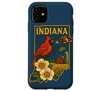 Indiana Pride State Love Midwest Identity Bold Design Case for iPhone 11