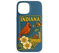 Indiana Pride State Love Midwest Identity Bold Design Case for iPhone 15