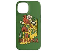 Indiana Pride State Love Midwest Identity Bold Design Case for iPhone 15