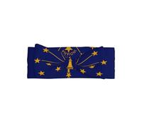 Indiana State Flag Bow Headband Soft And Comfortable Suitable For Daily Wear Party And Photo Taking