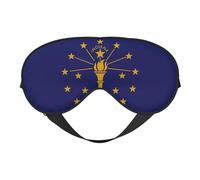 Indiana State Flag Sleep Eye Mas Updated Design Light Blocking Night Eye Blinder Men Women Shift Travel Gifts