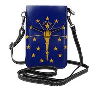 Indiana State Flag This lightweight, unisex flap crossbody bag frees up your hands and is suitable for travel, holidays, and everyday use.