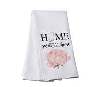 Indiana State Flower Tea Towel Home Sweet Home Kitchen Towel Indiana Peony Lover Gift (Indiana State -t)