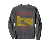 Indiana Winding Roads And Weathered Hands Sweatshirt