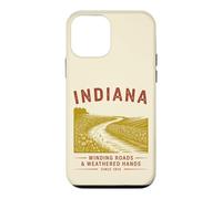 Indiana Winding Roads & Weathered Hands Vintage Design Case for iPhone 12 mini