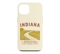 Indiana Winding Roads & Weathered Hands Vintage Design Case for iPhone 13