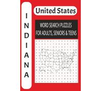 Indiana Word Search Puzzle Book:: Fun Word Search Book For Adults, Senior, And Teens Promoting Healthy Brain Activity And Memory And More | 6x9 ... ... Gift for Vacation, Holidays and Free Time