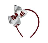 Indiana Wrapped Headband with Junior Bow - One Size Fits All - Officially Licensed