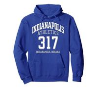 Indianapolis 317 Area Code Athletics Fan Design for Enthusia Pullover Hoodie