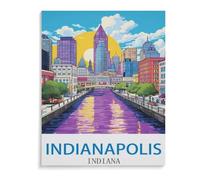 Indianapolis ， Indiana，Jigsaw Puzzles for Adults 1000 Piece, Classic Puzzle Teens Boys Girls Puzzles Sturdy Tight Fitting Pieces,Letters On Back for Ideal Challenging and Gift 50x70cm-I55