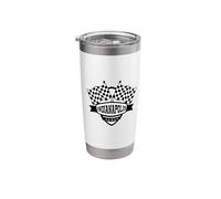 Indianapolis Indiana Racing Checkered Flag Stainless Steel Insulated Tumbler