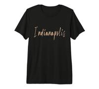 Indianapolis Indiana Vintage Elegant Design Premium T-Shirt