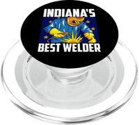 Indiana's Best Welder Ironworker Ironsmith Indiana Welding PopSockets PopGrip for MagSafe