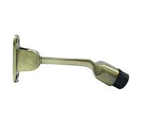 Indianbeautifulart Heavy Duty Brass Kick Down Door Stopper Wedges Rubbed Mounted Door Stop Holder