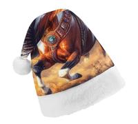 Indians Horse Christmas Hats Patterned Santa Hat New Year Festive Holiday Party Supplies Adult